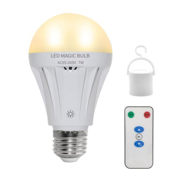Rechargeable LED bulbs with remote control