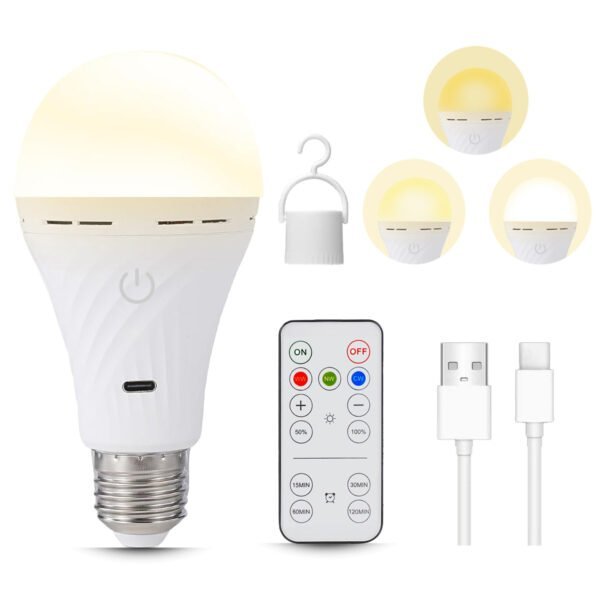 Emergency and outdoor rechargeable LED lighting